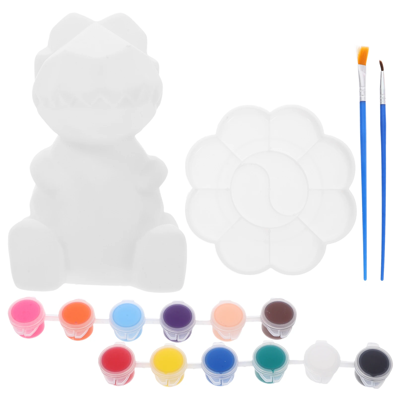 

1 set Graffiti Geometric White Embryo Vinyl Kids Drawing Kit Children'S Unfinished Design Creative Doodle Bedroom Decorative