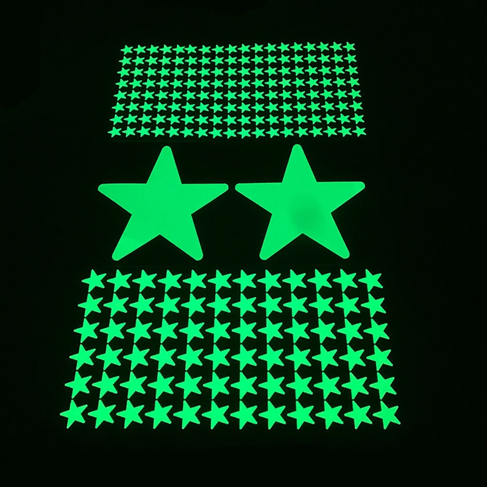 Glow In The Dark Stars Wall Stickers Reusable Bedroom Ceiling Home Decor Luminous Wall Stickers For Kids Baby Rooms DIY Decor