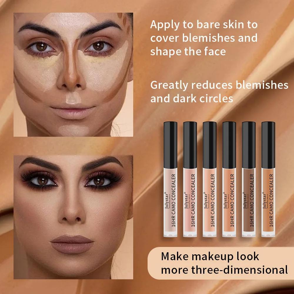 Waterproof Matte Liquid Concealer Long Last Flawless Acne Anti Dark Circles Corrector Professional Concealing Makeup for Women