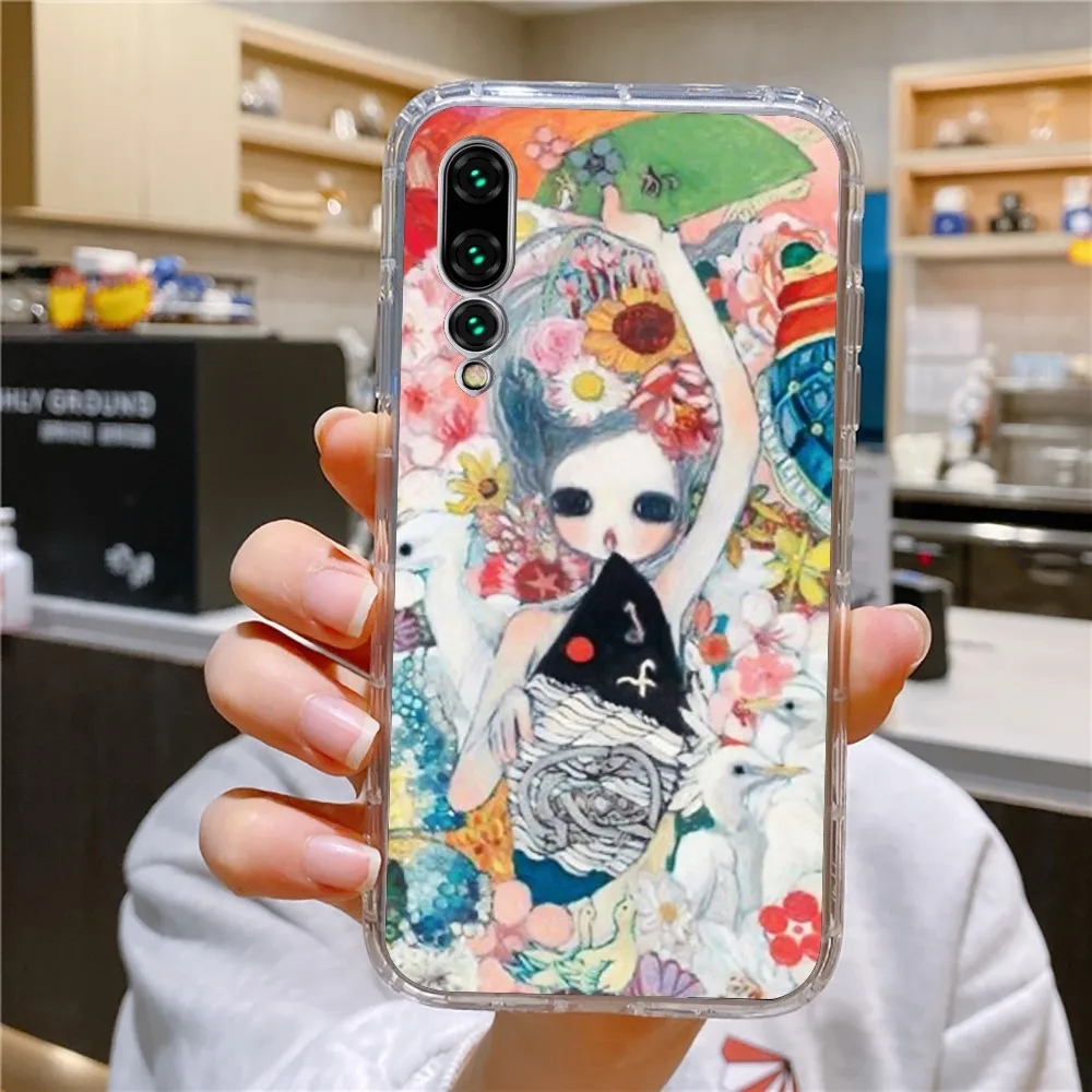 Aya Takano Phone Case For Xiaomi 11 Redmi Note 11 5G 8T 9A 9 10T Note8Pro Note9 12SUltra Transparent Case