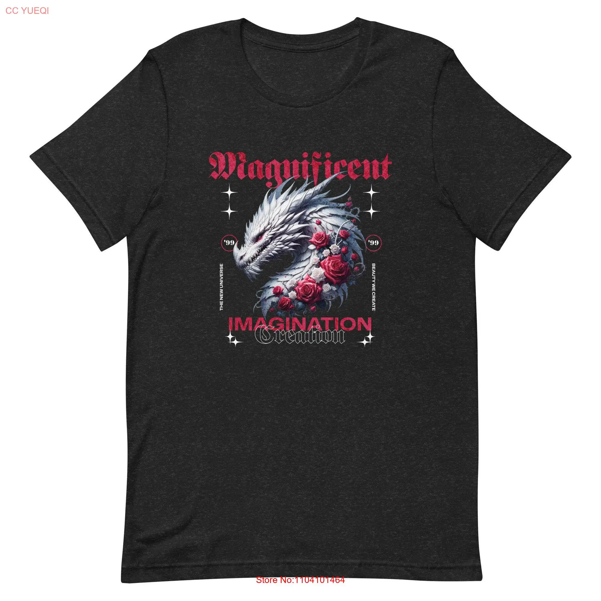 Magnificent Dragon t shirt long or short sleeves