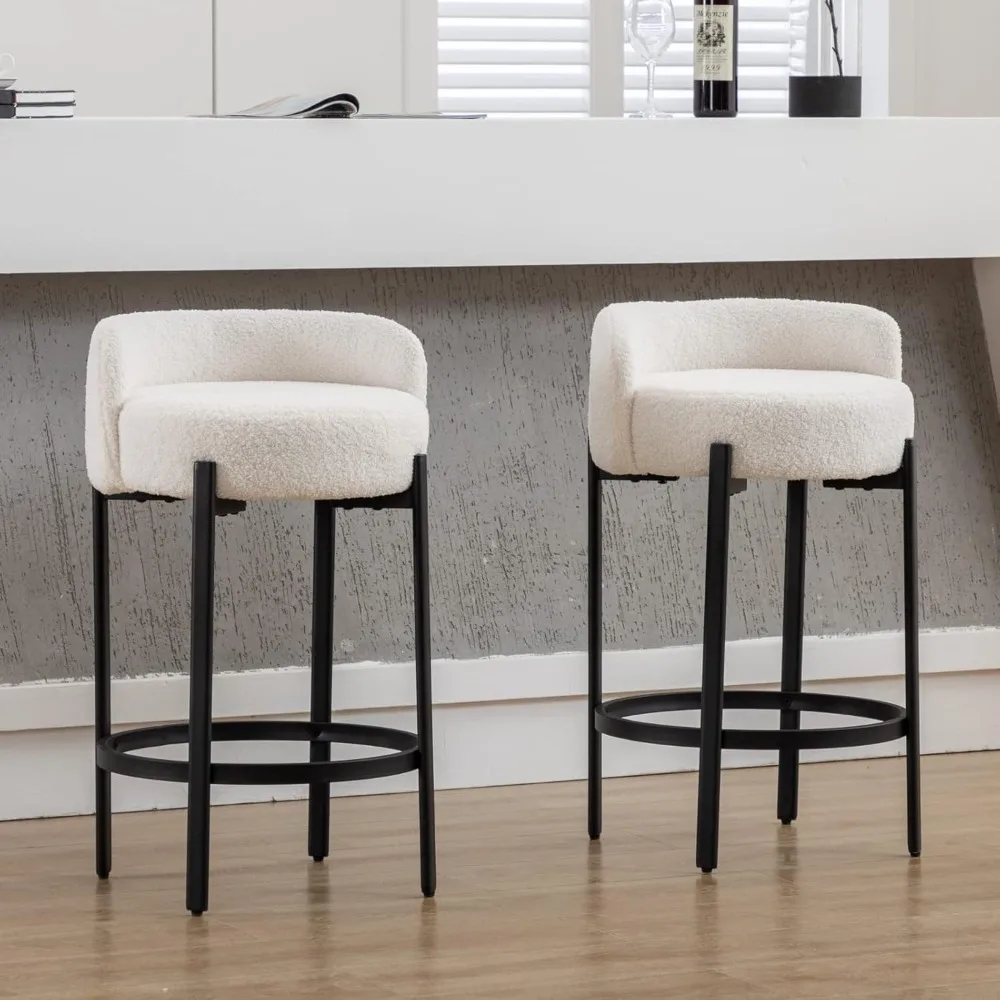 Counter Height Stools Set of 2, Upholstered 26