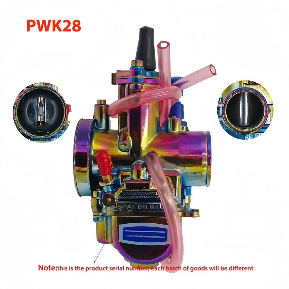 thumbnail image 2 of PWK Carburetor 28mm Carb With Carb Jets For 75cc-125cc 2T 2 of 13