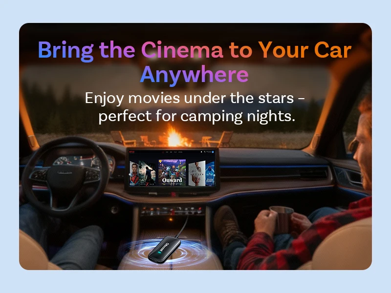 OTTOCAST Play2Video Ultra Video Box 3-in-1 Kabelloser CarPlay Android Auto Adapter mit Integriertem YouTube Netflix IPTV für 98% aller Autos – Detail 6