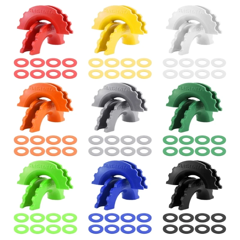 Auto Car Truck D-ring 3/4 5/8 inch Shackle Covers Isolator Washers Set Universal