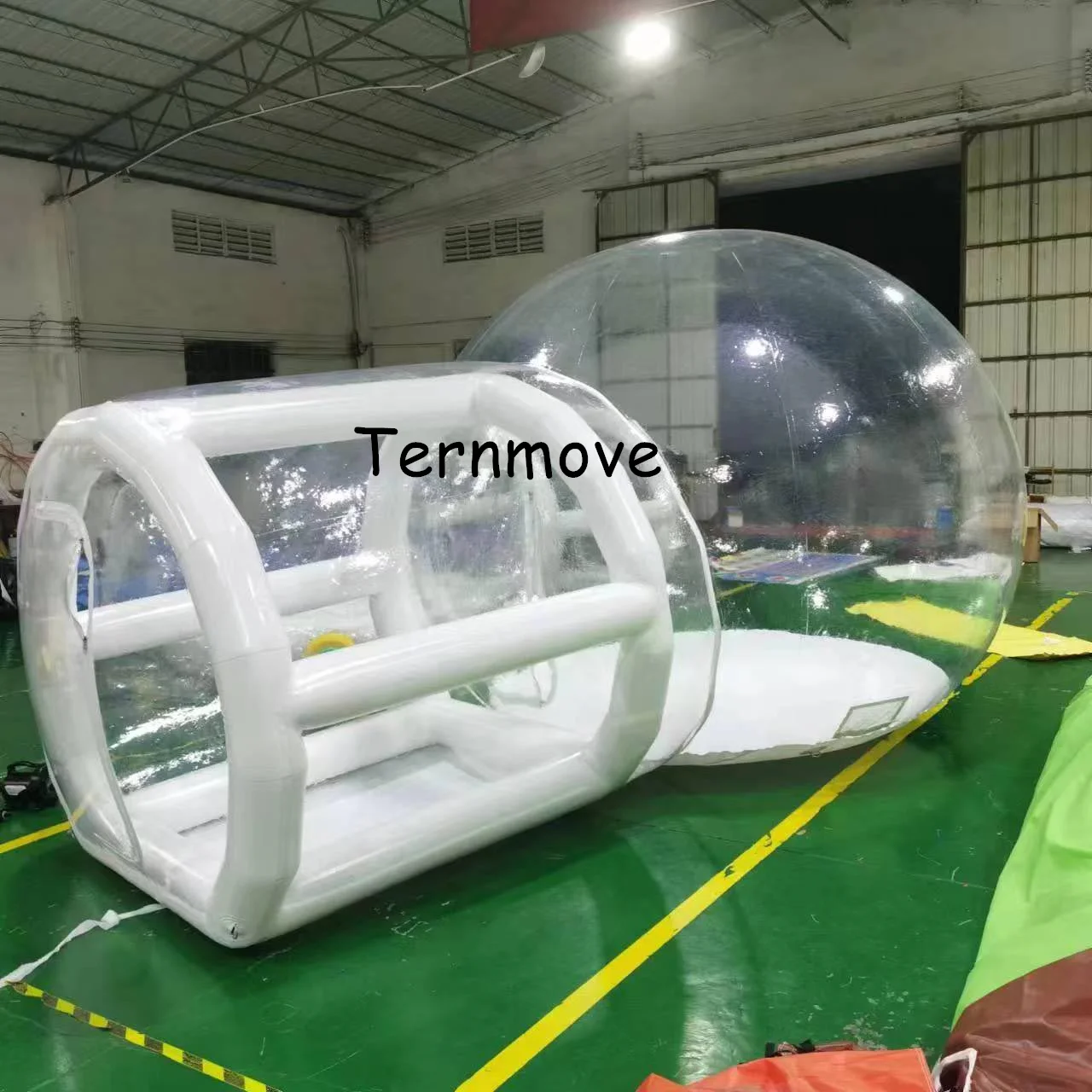 PVC opblaasbare tuintent Outdoor beurs opblaasbare bubble tenten, outdoor opvouwbare camping auto top tenten, bubble room hotel