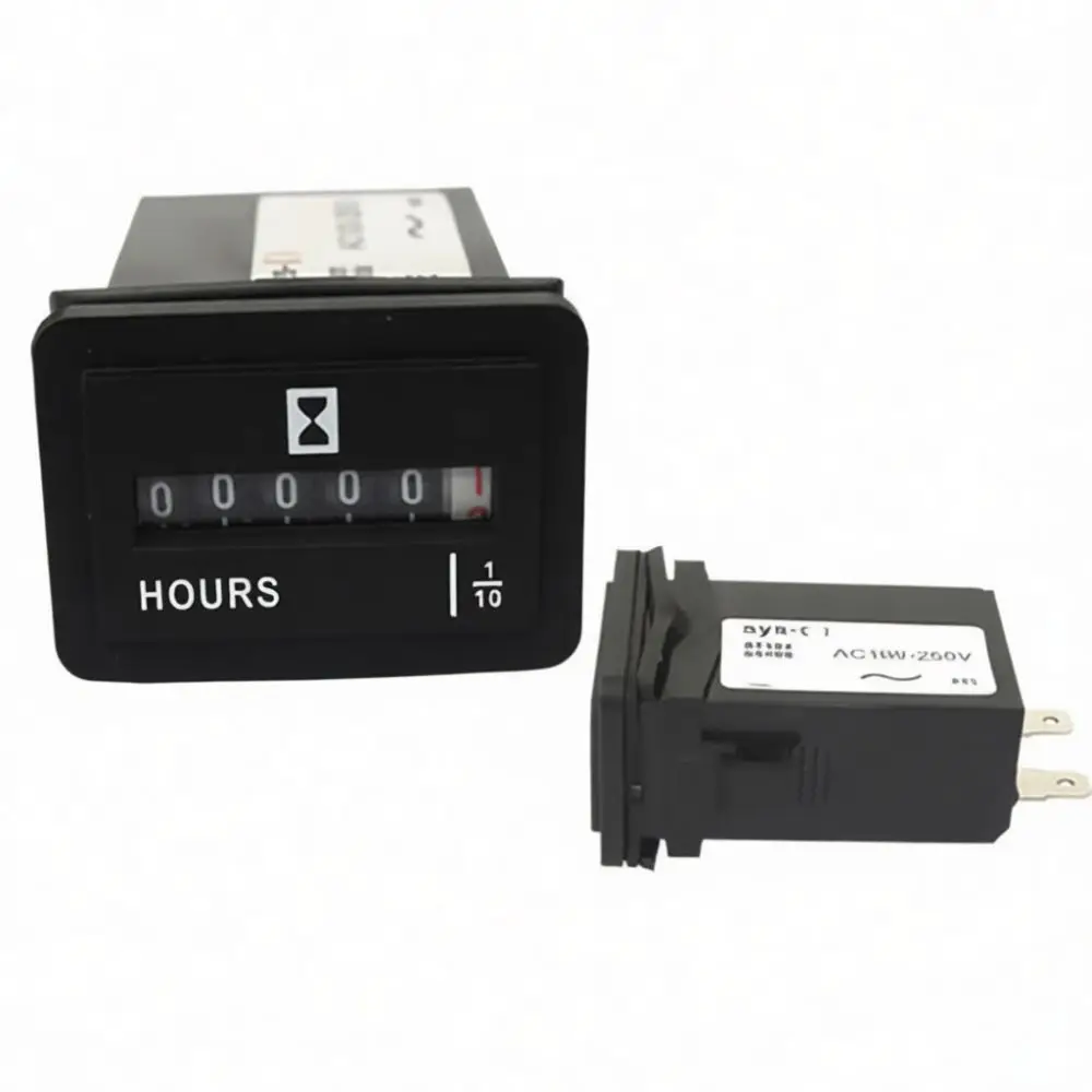 For SUMW Hour Meter For Generator Engineering Vehicle Excavator Maintenance Tracking Electric Timer Indicator
