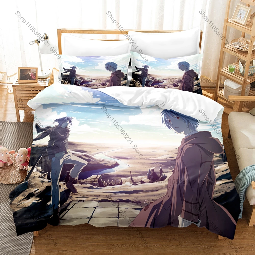 Popular Anime No.6 Duvet Cover + 2 Pillowcases, Unique Character Design Bedding Set All Season Use for Anime Enthusiasts