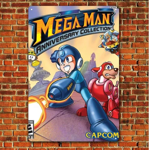 Mega Man Anniversary Retro Video Game Metal Poster - 20x30cm (8x12 inch)  -aluminum