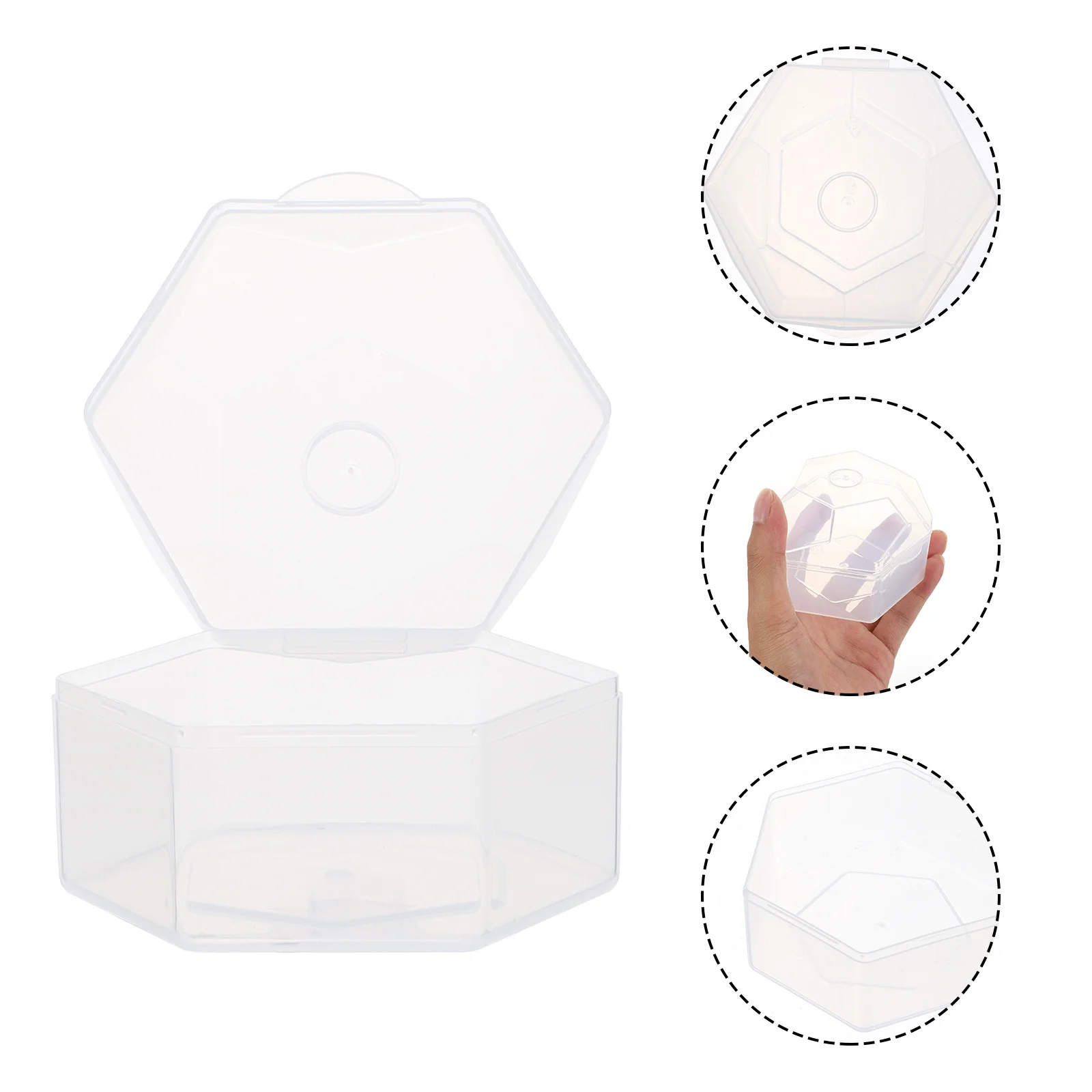 

10Pcs Pacifier Storage Boxes Portable Baby Pacifier Cases Transparent Durable Safe Infant Storage Container Holder