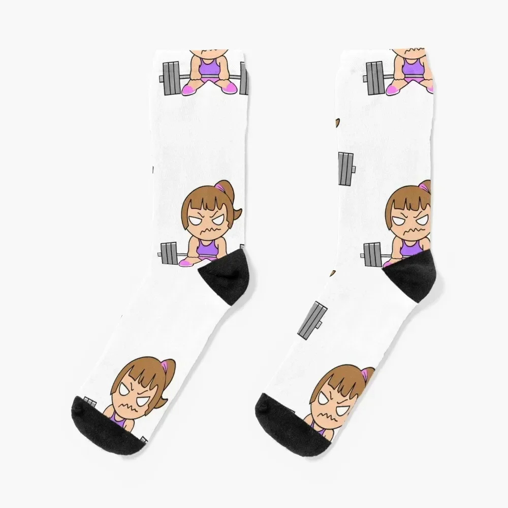 fitness, fitness girl, barbell girl, fitness women Socks fashionable retro Socks Woman Men's