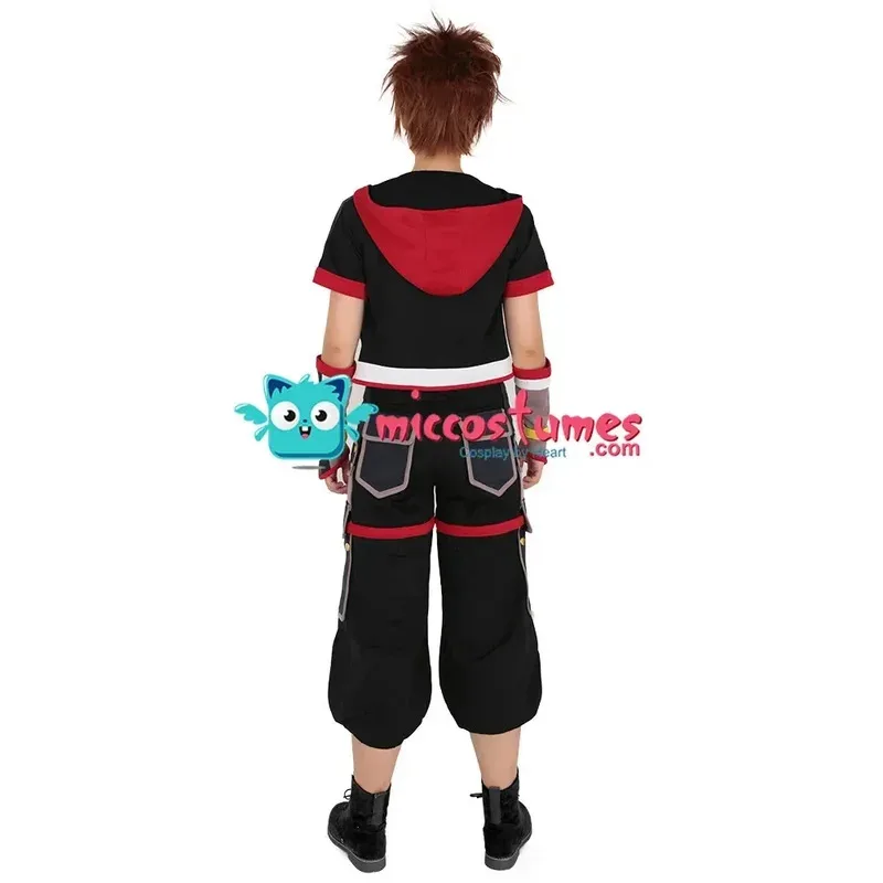 أزياء Miccostumes الرجالية Sora التأثيرية أزياء الهالوين وحزام السراويل