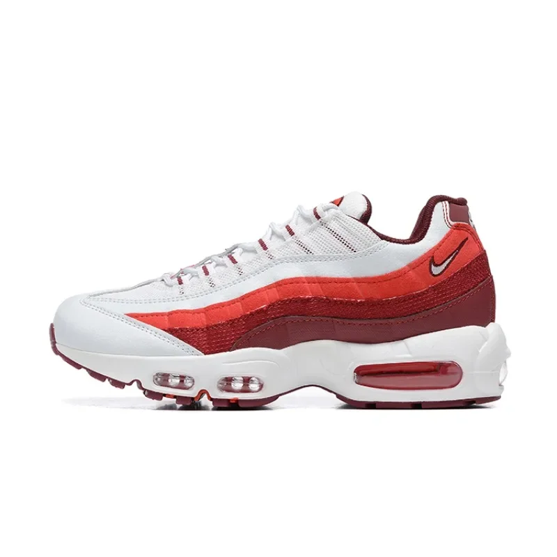 

Мужские кроссовки NIKE AIR MAX 95, универсальные, модные, в стиле ретро, инкапсулированные кроссовки, белые и красные