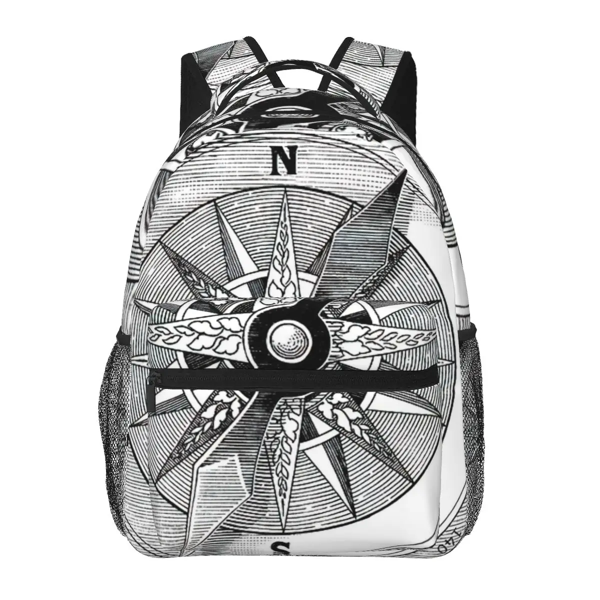 

Sketch Vintage Compass Backpack for Girls Boys Travel RucksackBackpacks for Teenage school bag