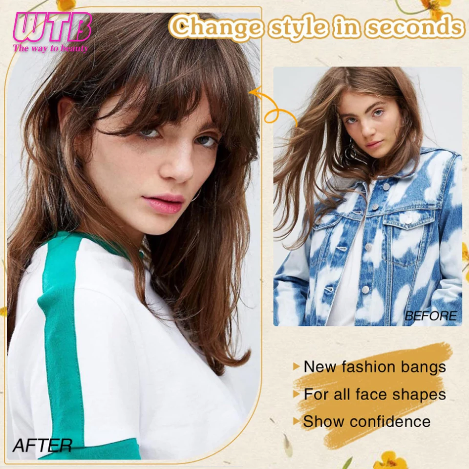 مشبك صناعي في وصلات الانجراف للنساء ، هامش مع المعابد ، ملابس يومية ، بني فاتح #2