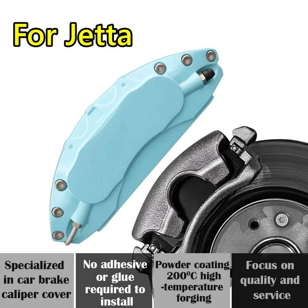 

For Jetta Car Brake Caliper Cover Aluminum Alloy Metal Kit Fit GDF-P GIF+AT CIF+AT GDF