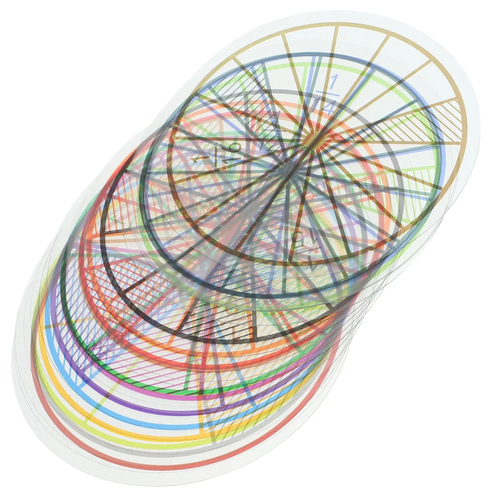 Fraction Teaching Aids 10cm Math Toys Children Cognition Number Circle Trays Kids Arithmetic Toy Educational Plaything Learning