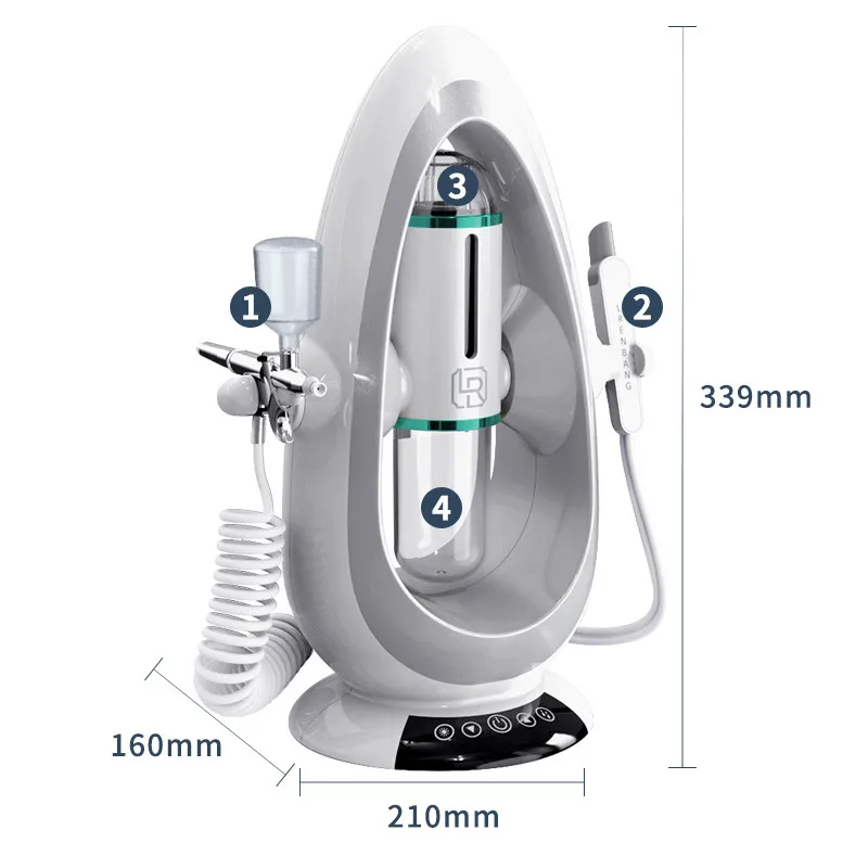 Water Oxygen Jet Machine Cold Hammer Blackhead Removal Facial Moisturizing Spray Injection SPA Micro Bubble Cleansing Instrument