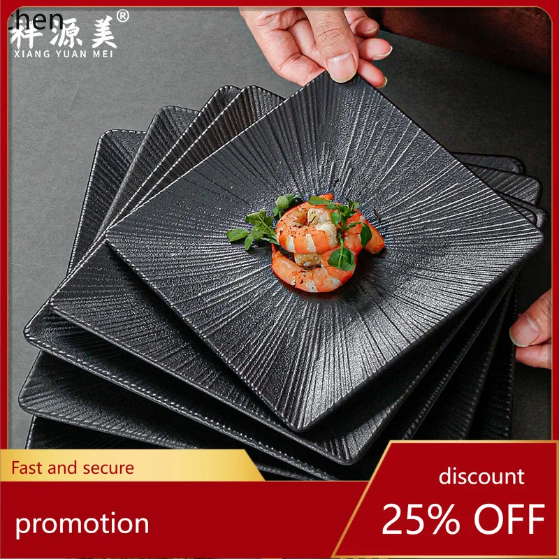 

ZML tableware plates, commercial square plates, fried noodles, fried rice, fast food plates, restaurant hot pot dishes