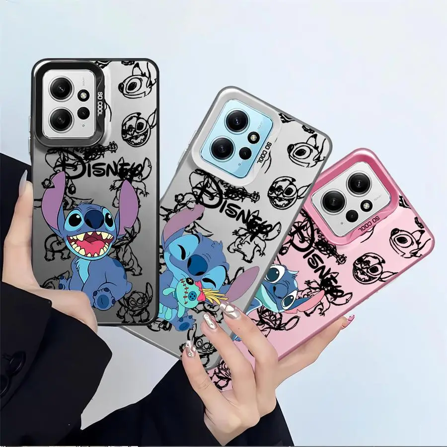 Lovely Disney Caroon Stitch Phone Case for Xiaomi Redmi Note 13 11 5G 12 Pro 12S 10 10S 13Pro Plus 10S Shockproof Shell Cover