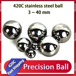 420C High-precision Bearing Smooth Corrosion Resistant Wear-resistant 3~40mm Solid Stainless Steel Ball Catapult Ammunition