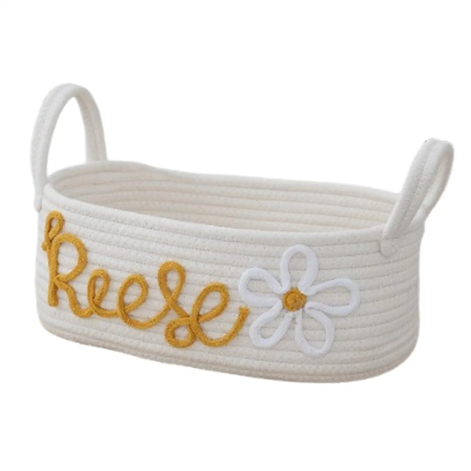 

Хлопковая плетеная корзина-органайзер многофункциональная декоративная подвесная под полку для косметики, игрушек Монтессори, прихожей, прикроватной зоны, спальни