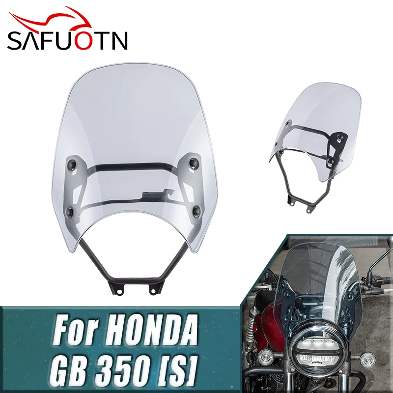 

GB350 GB350S Windshield Windscreen For Honda GB 350 S 350S 2023 2024 Motorcycle Wind Screen Shield Deflector Accessories