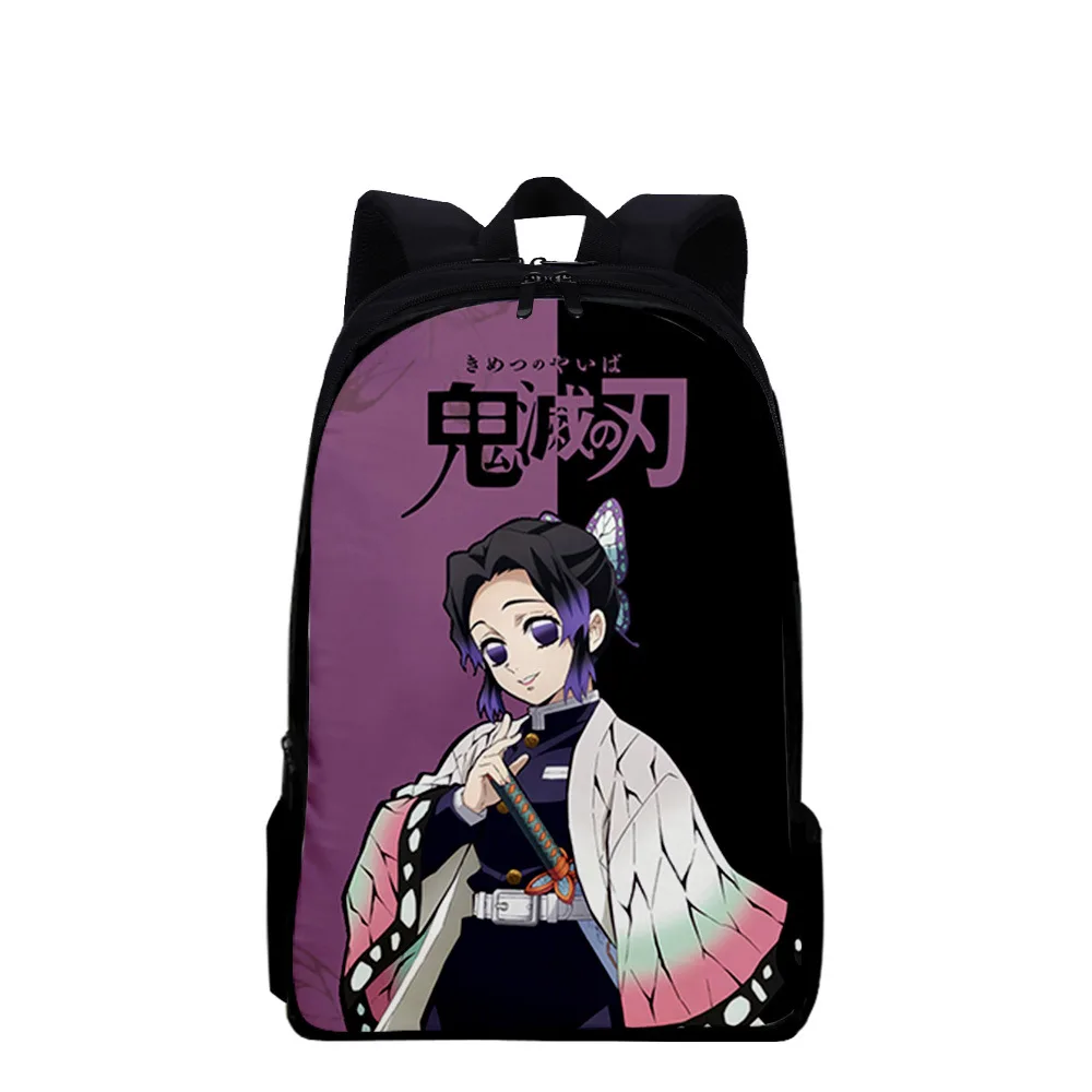 Japão anime demônio slayer mochila kimetsu não yaiba kamado tanjirou agatsuma zenitsu nezuko oxford desenhos animados mochila para computador portátil