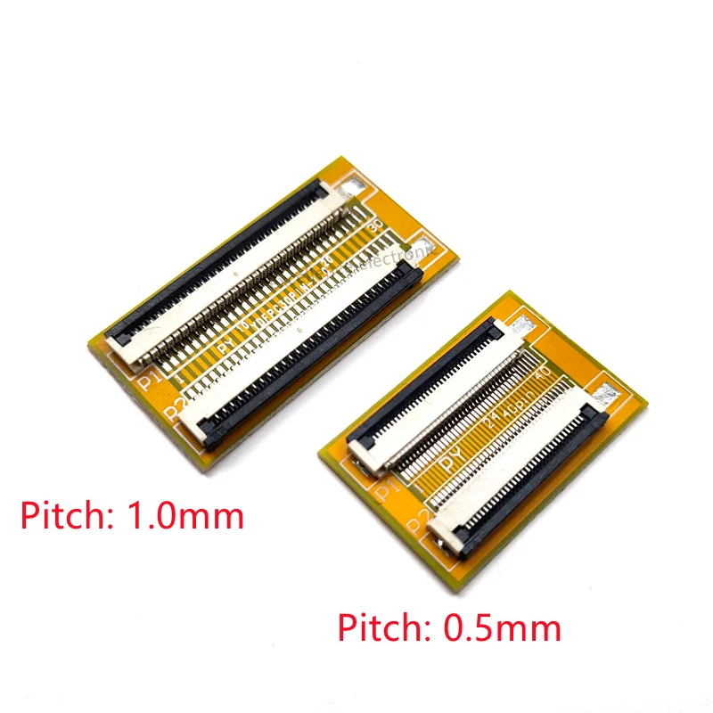 2PCS FFC FPC 0.5mm 1.0mm Flexible Flat Cable Lengthen Extension Board Adapter Board 4P 5P 6P 8P 10P 12P 16P 20P 24P 30P 40P 50P