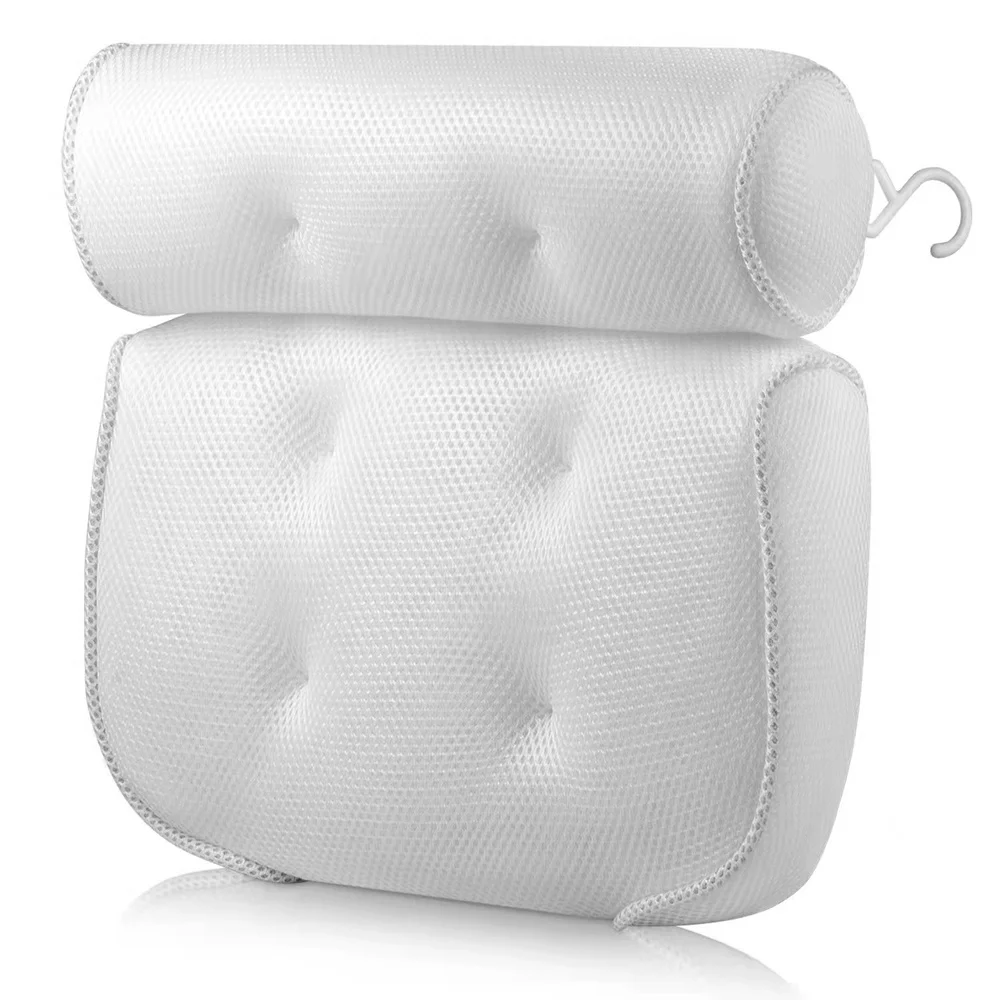 Spa Pillow 6 Strong Non-Slip Suction Cup Shower Bath Cushion Head Neck Shoulder Back Support Pool Tool Accessories