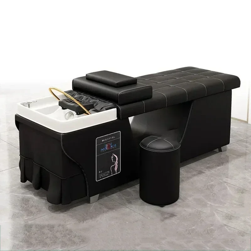 

Chair Hairdresser Shampoo Massage Bed Fumigate Machine Sink Water Circulation Frame Cheap muebles de peluqueria Hairdressers