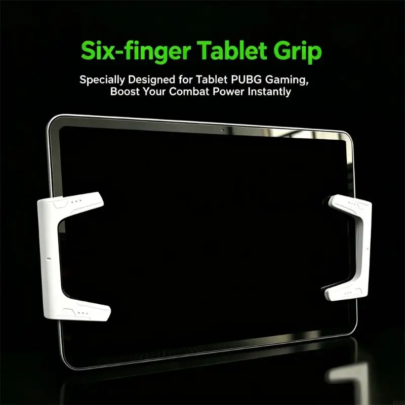 Modern Tablet Gaming Grip with Strong ABS Build and Reusable Adhesive for Secure Attachment HX5E