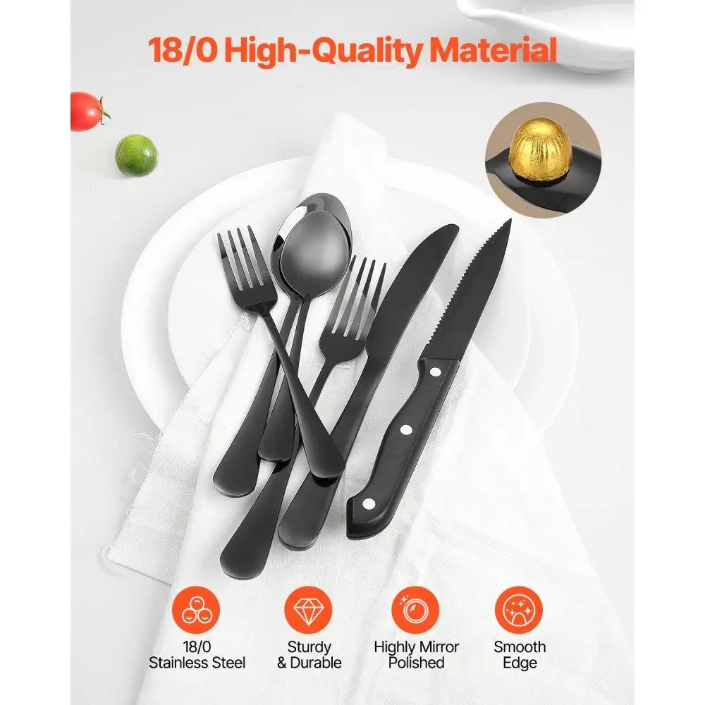 48Piece Stainless Steel Cutlery Set Flatware Utensil Kitchen for 8 People