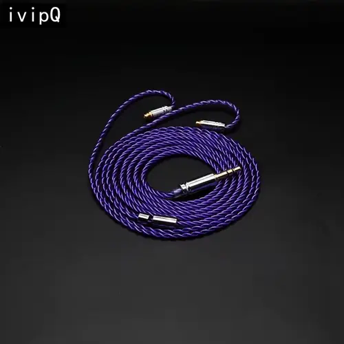 Imagen 2 del producto IvipQ 522 Cable de repuesto para auriculares HIFI de 4 núcleos, con QDC/TFZ/0,78 2PIN/MMCX/IE900/N5005, para CIEM MK4 Moondrop TANCHJIM