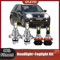 Faro delantero LED para coche, luz antiniebla H4 9003, haz Alto y Bajo H11, para Suzuki Grand Vitara MK2 2005-2015 SX4 s-cross 2006-2016