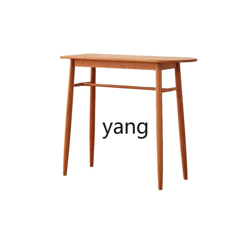 

LMM Furniture Cherrywood Solid Wood Bar Counter Living Room Partition High Leg Meal