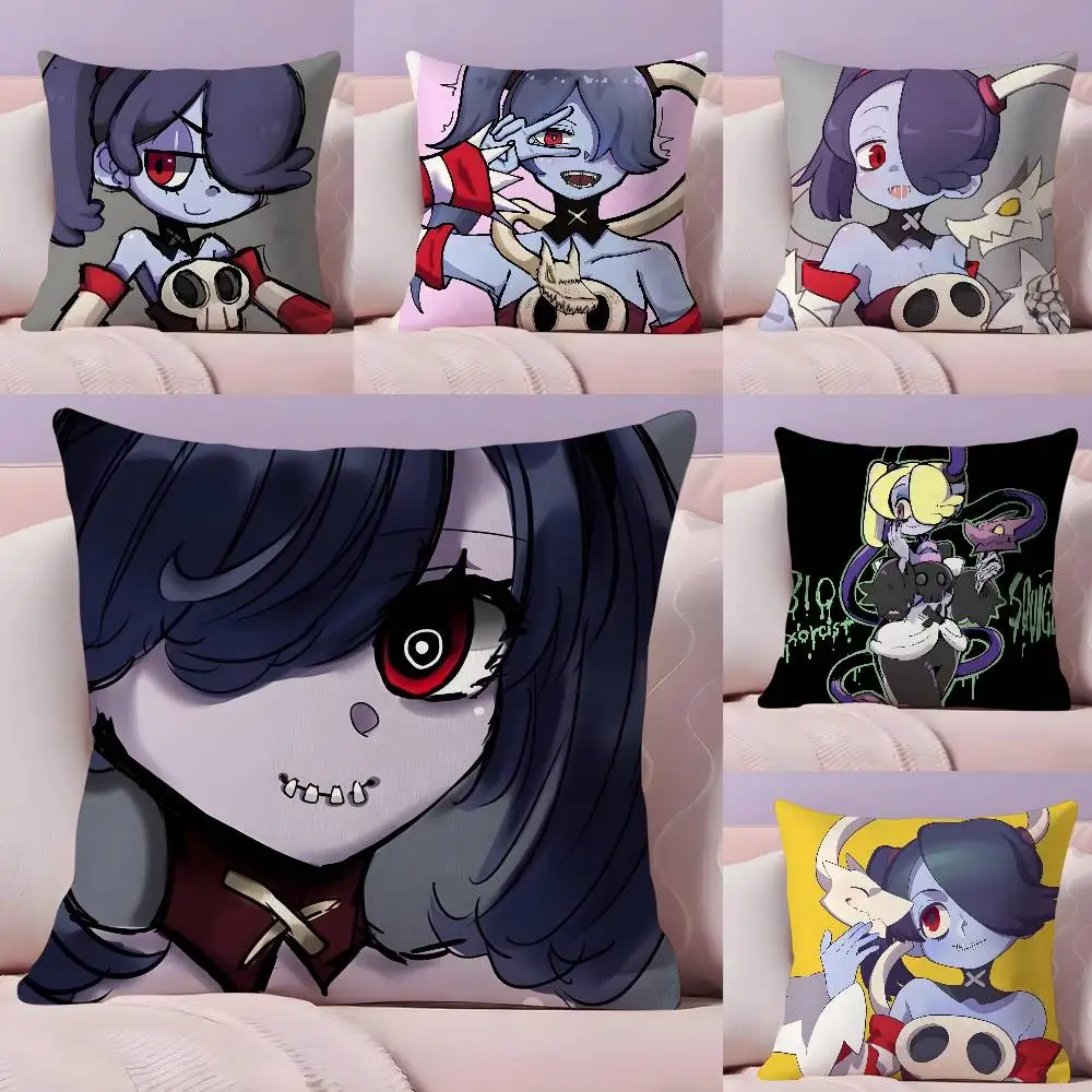 

S-SKULLGIRLS Anime Pillow Case Ultra Soft Skin Friendly Fabric Cloud Like Comfort & Concealed Zipper