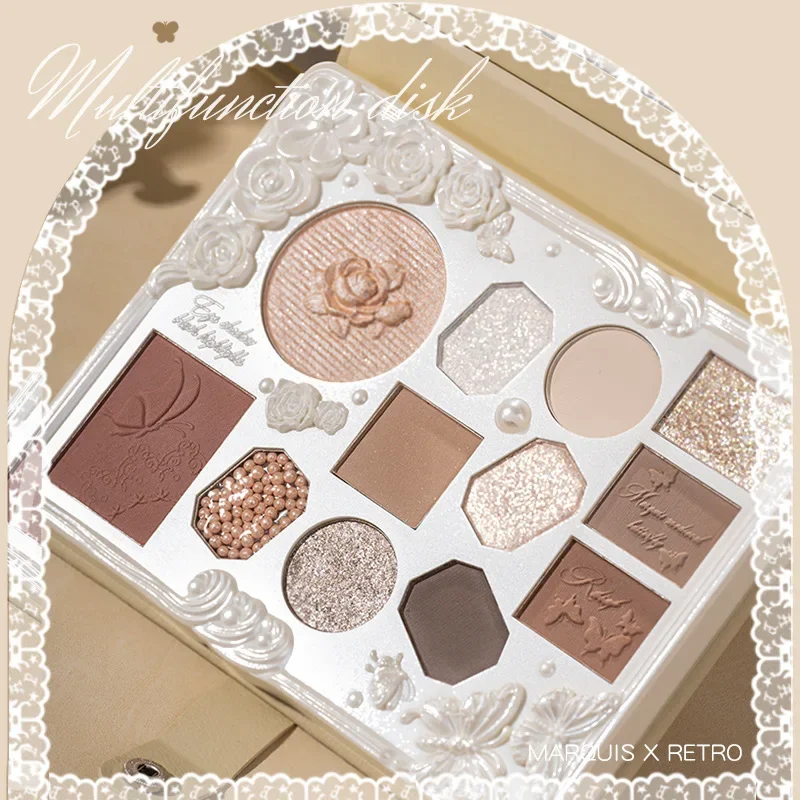 Marquis Vlinders Oogschaduwpalet Highlight Blush Palette Matte Shimmer Shine Nude Eye Glitter Make-up Zeldzame schoonheid Cosmetica