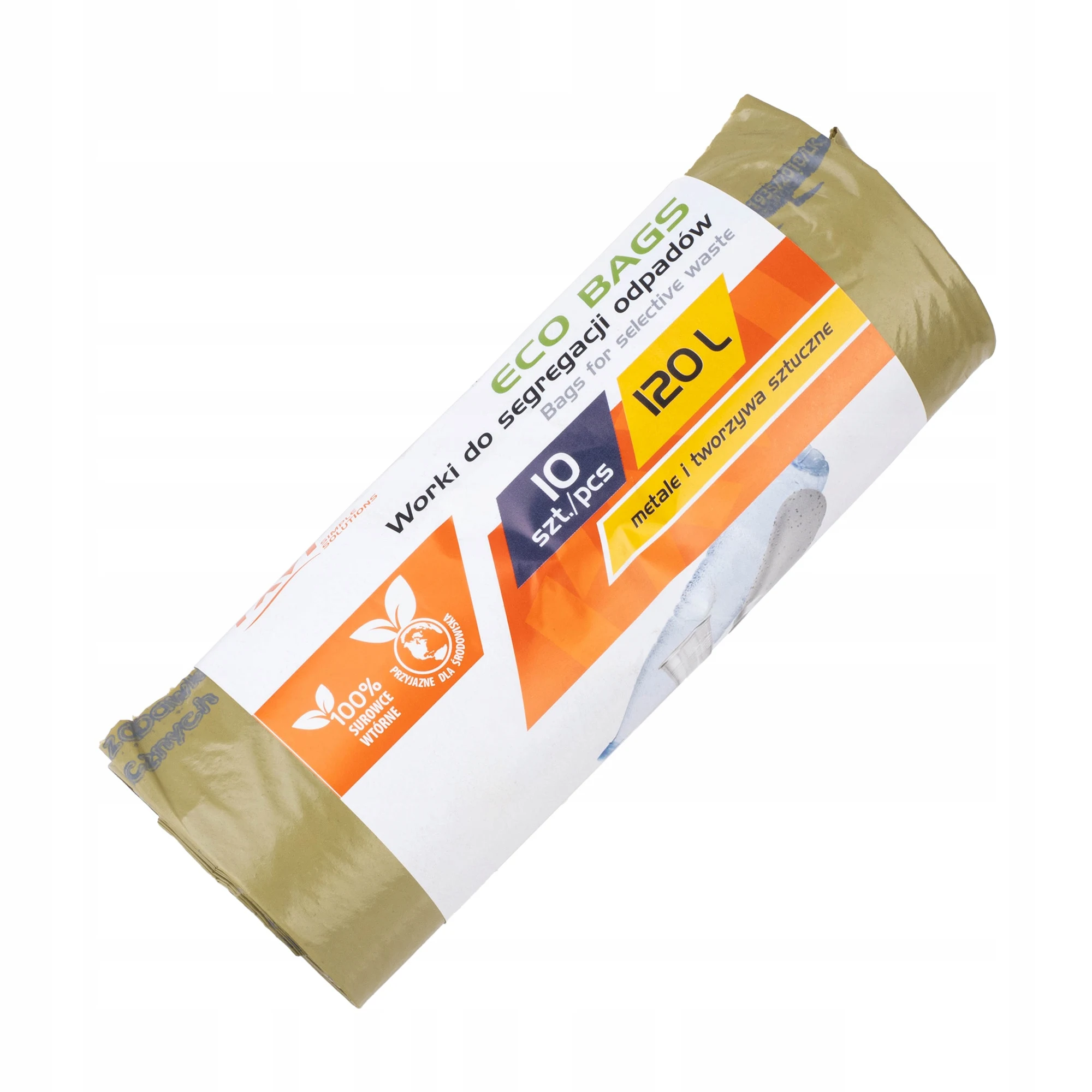 أكياس قمامة قوية سعة 120 لتر من رافي، 10 قطع للبلاستيك النفايات