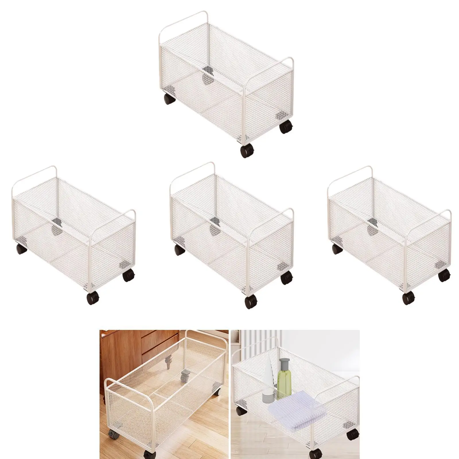 

Rolling File Cart with Wheels Office Supplies Mesh Storage Cart Rolling File Organizer for Books Toys Folders Crafts Office