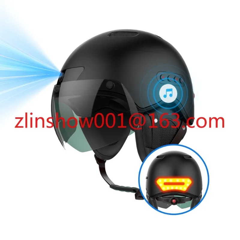 Customized multifunctional helmet with Bluetooth earphones, motorcycle helmet with camera, smart helmet