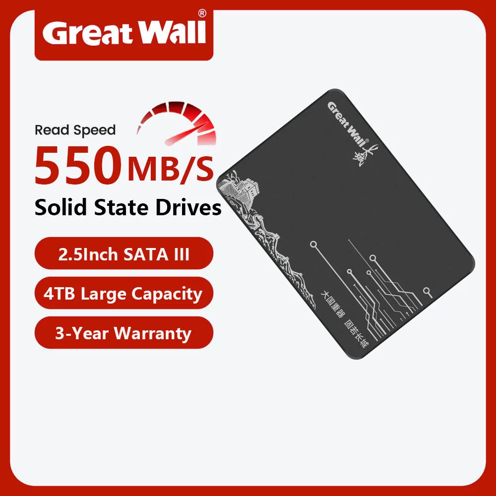 

Great Wall SATA3 SSD-накопитель HDD 2,5-дюймовый жесткий диск 240 ГБ 480 ГБ внутренний твердотельный накопитель для портативных ПК