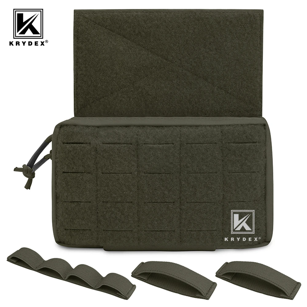 KRYDEX Hanger Dump Drop Pouch For MK3 MK4 Chest Rig JPC CPC LBT Airsoft Plate Carrier Vest Ranger Green Tactical Storage Kit Bag