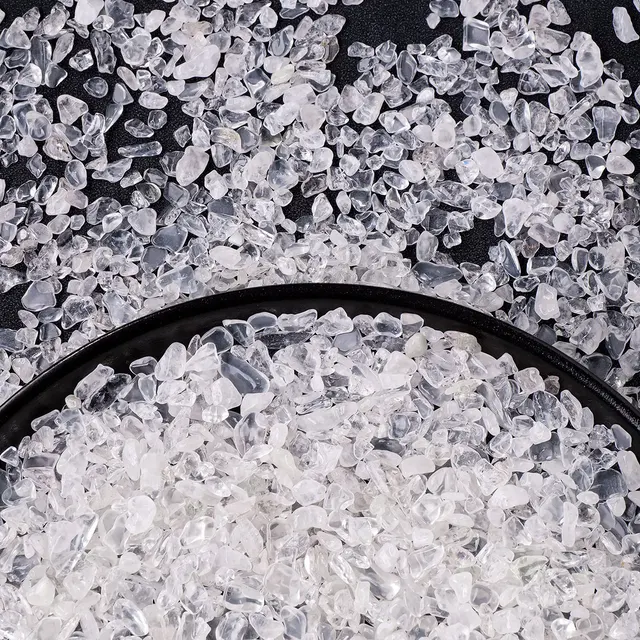 100g Natural Stones Clear Quartz Material Crystal Gravel Stone Chips Ore Minerals Reiki Specimen Gemstones Aquarium Decoration 3