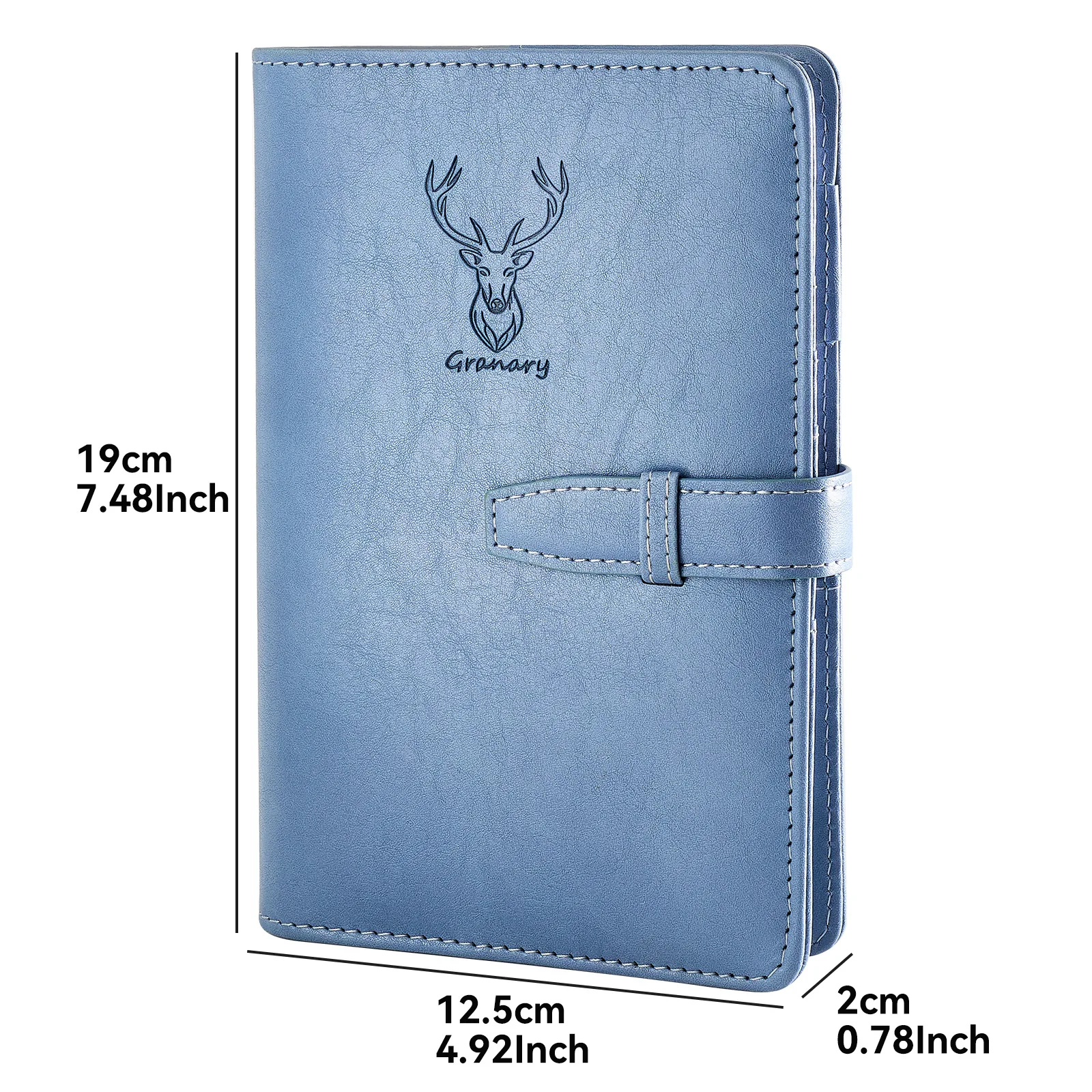 2027 A6 Loose Leaf Planner Weekly and Monthly Organizer with Hard PU Cover, Pen Loop, Card Slots and 12 Monthly Dividers for