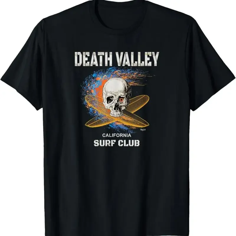 Death Valley California Surf Club Skull And Cross Boards T Shirt