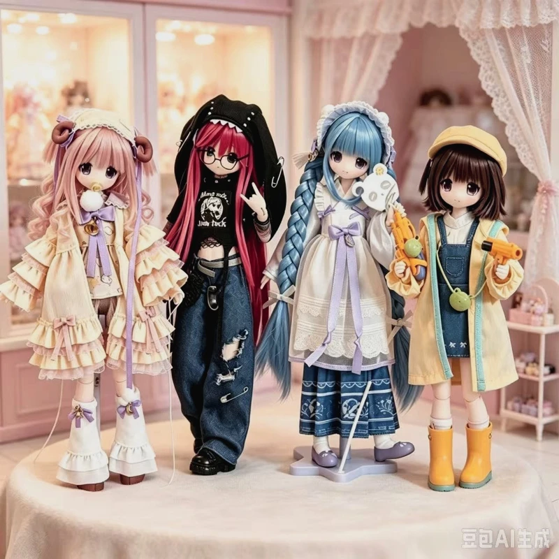 Transforming Electrician's Street Second Generation PekoPeko Special Edition BJD Blind Box Handmade Decoration Surprise Toy Gift