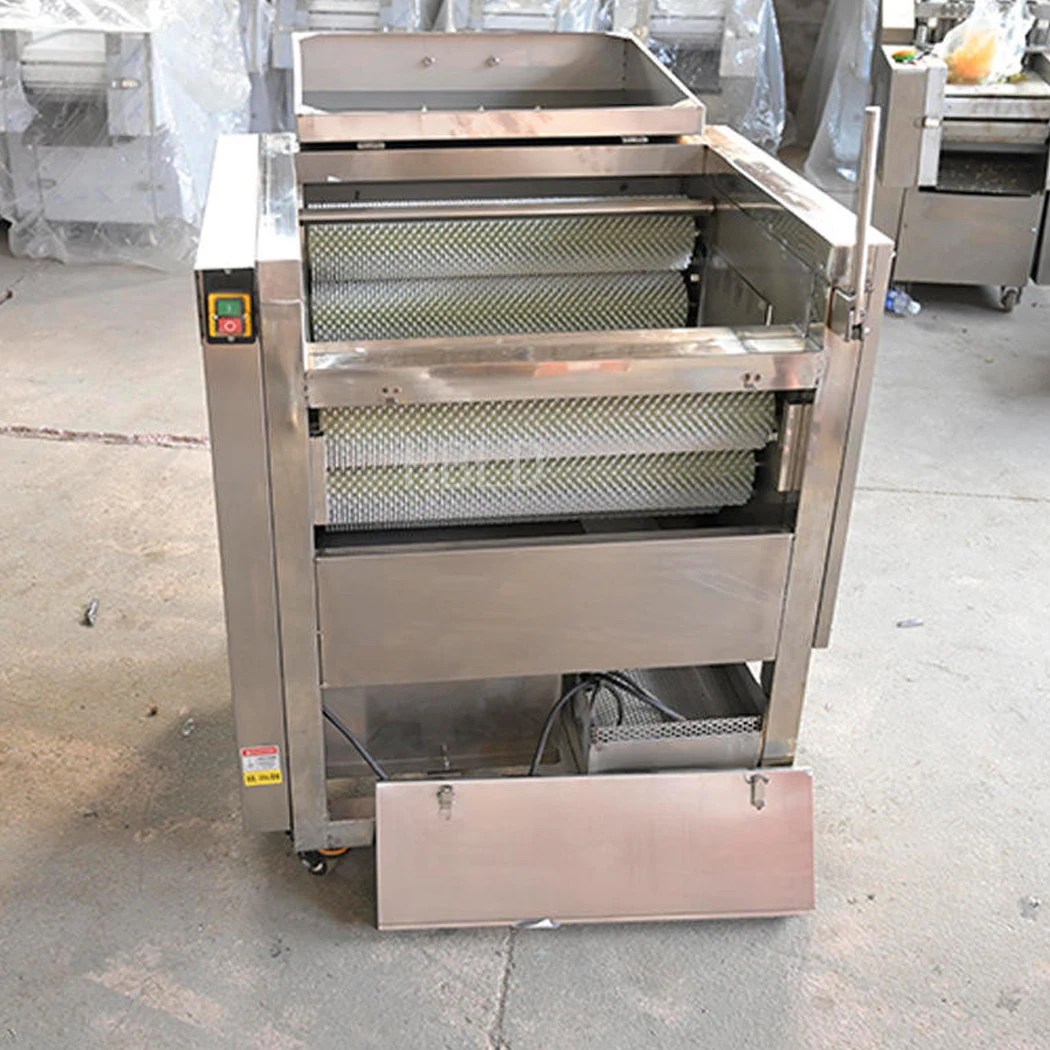 Commercial Root Vegetable Cleaner, 15-20kg Capacity Potato Washing Peeling Machine for Small Food Processing Business