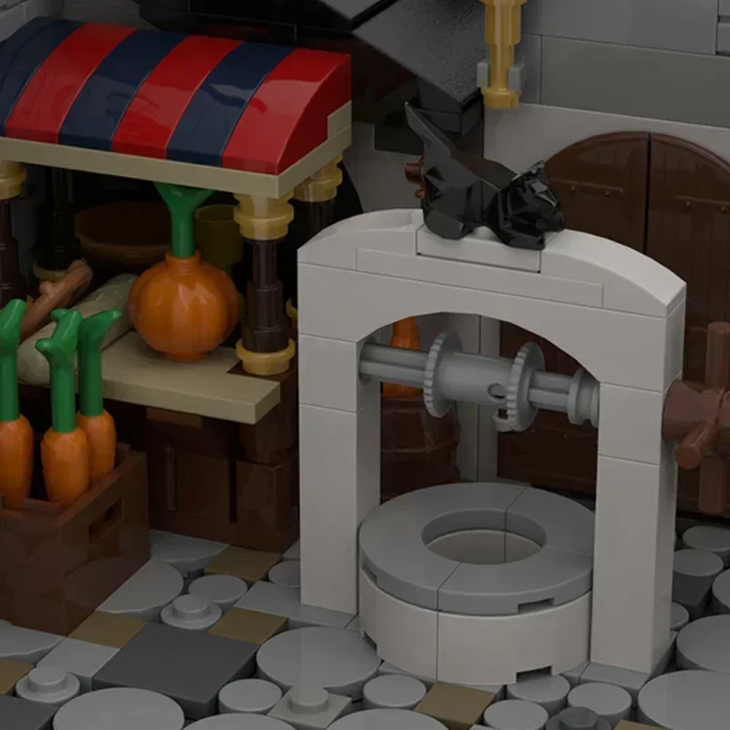 Fortezza militare Modello Moc Mattoni da costruzione Il castello Tecnologia grigia Blocchi modulari Regali Giocattoli di Natale Set fai da te Assemblaggio