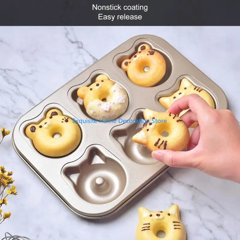 L5BF 2Pieces Cake Molds Animal Dessert Baking Pans Carbon Steel Texture Cake Pans Baking Molds Present for Baking Enthusiasts